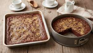 Kladdkaka med kokostosca Fredriks Fika – Recept i långpanna och springform